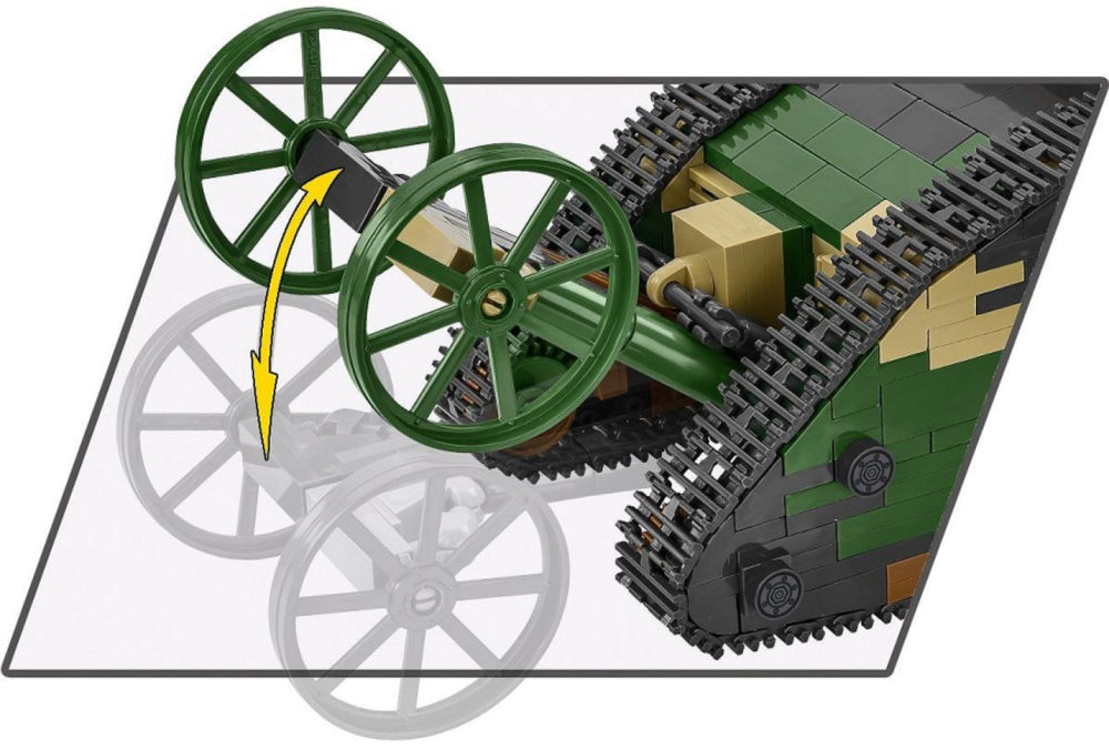 Image Pop Weasel - Image 5 of Great War - Mark I Male no C.19 (878 Piece Kit) - Cobi - Model - Image - Pop Weasel