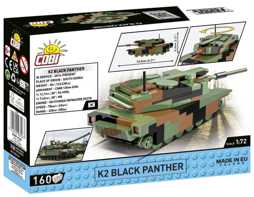 Image Pop Weasel - Image 3 of World War 2 - K2 Black Panther (162 Piece Kit) - Cobi - Model - Image - Pop Weasel