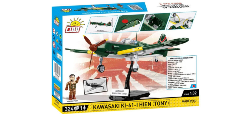 Image Pop Weasel - Image 3 of World War 2 - Kawasaki Ki-61-Hien (Tony) (350 Piece Kit) - Cobi - Model - Image - Pop Weasel