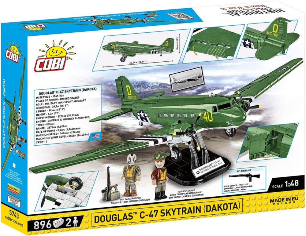Image Pop Weasel - Image 3 of World War 2 - Douglas C-47 Skytrain \"Dakota\" (892 Piece Kit) - Cobi - Model - Image - Pop Weasel