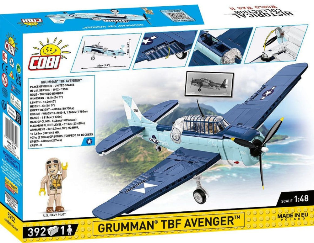 Image Pop Weasel - Image 3 of World War 2 - Grumman TBF Avenger (392 Piece Kit) - Cobi - Model - Image - Pop Weasel