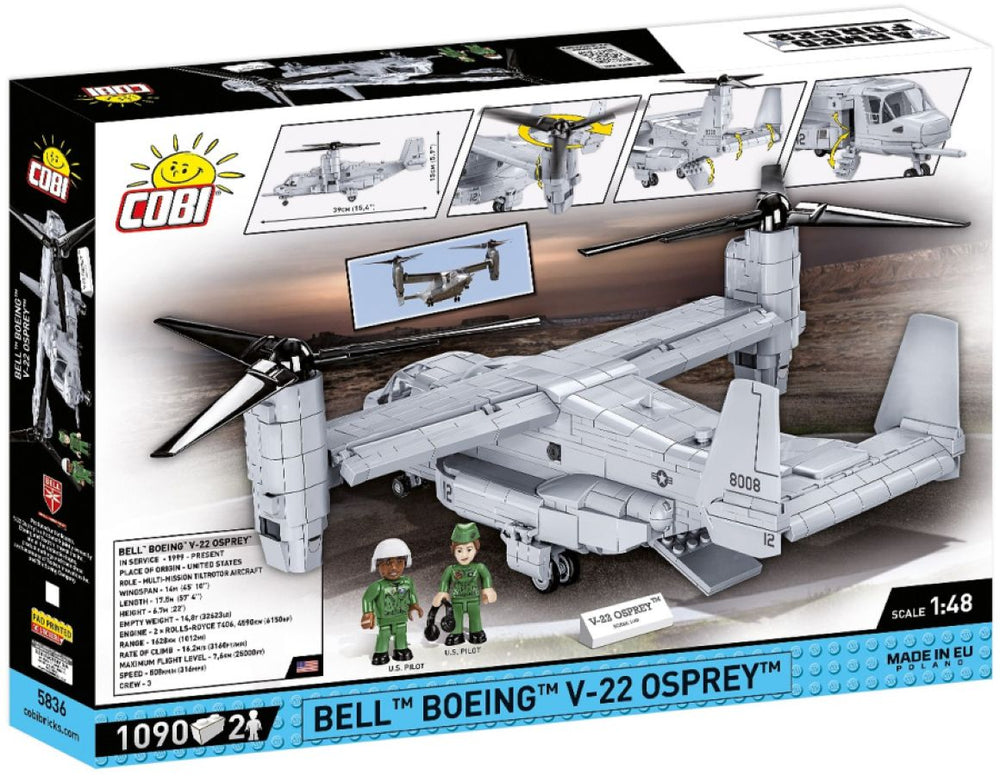Image Pop Weasel - Image 3 of Armed Forces - Bell-Boeing V-22 Osprey (1086 Piece Kit) - Cobi - Model - Image - Pop Weasel