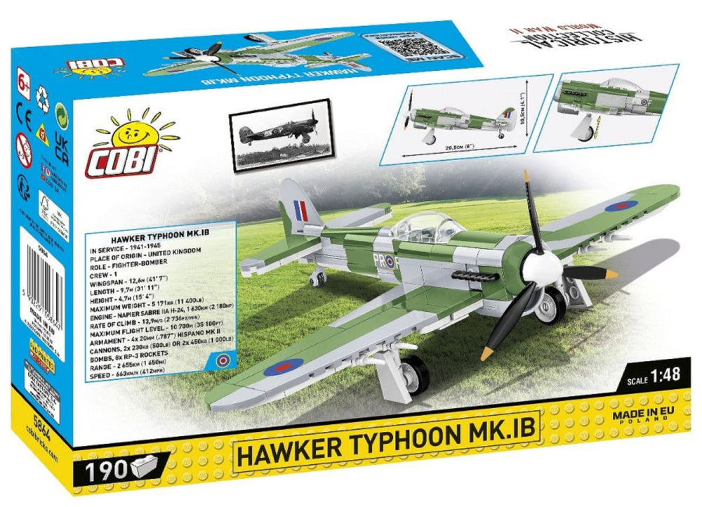 Image Pop Weasel - Image 3 of World War 2 - Hawker Typhoon Mk.1B (190 Piece Kit) - Cobi - Model - Image - Pop Weasel