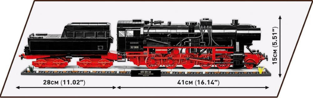 Image Pop Weasel - Image 7 of Trains - DR BR 52 Steam Locomotive 1:35 Scale Exclusive Edition [2623 Pcs] - Cobi - Model - Image - Pop Weasel