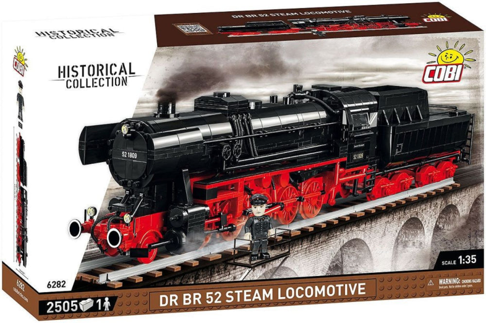 Image Pop Weasel - Image 2 of Trains - DR BR 52 Steam Locomotive 1:35 Scale [2505 Pcs] - Cobi - Model - Image - Pop Weasel
