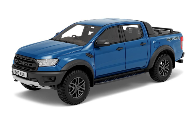 1/43 Ford Ranger Raptor Blue | Model NZ