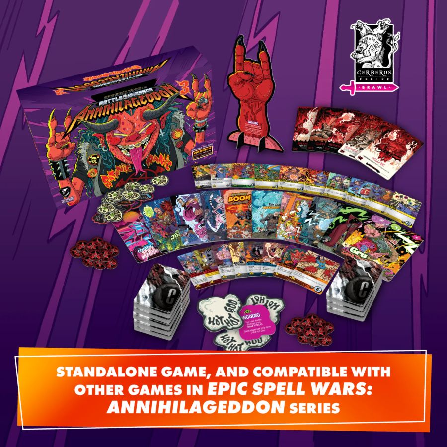 Image Pop Weasel - Image 2 of Epic Spell Wars - Anihilageddon : Satanic Panic Deck Building Game - Cryptozoic Entertainment - Board Games - Image - Pop Weasel