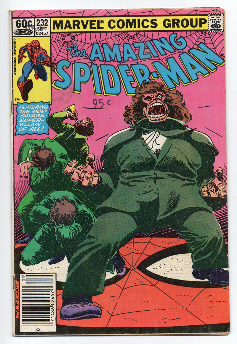 Pre-Owned　(September　1982)　The　Spider-Man　Amazing　#232