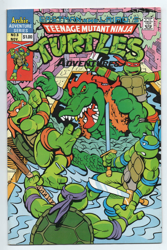 Pre-Owned - Teenage Mutant Ninja Turtles Adventures #6  (November 1989)