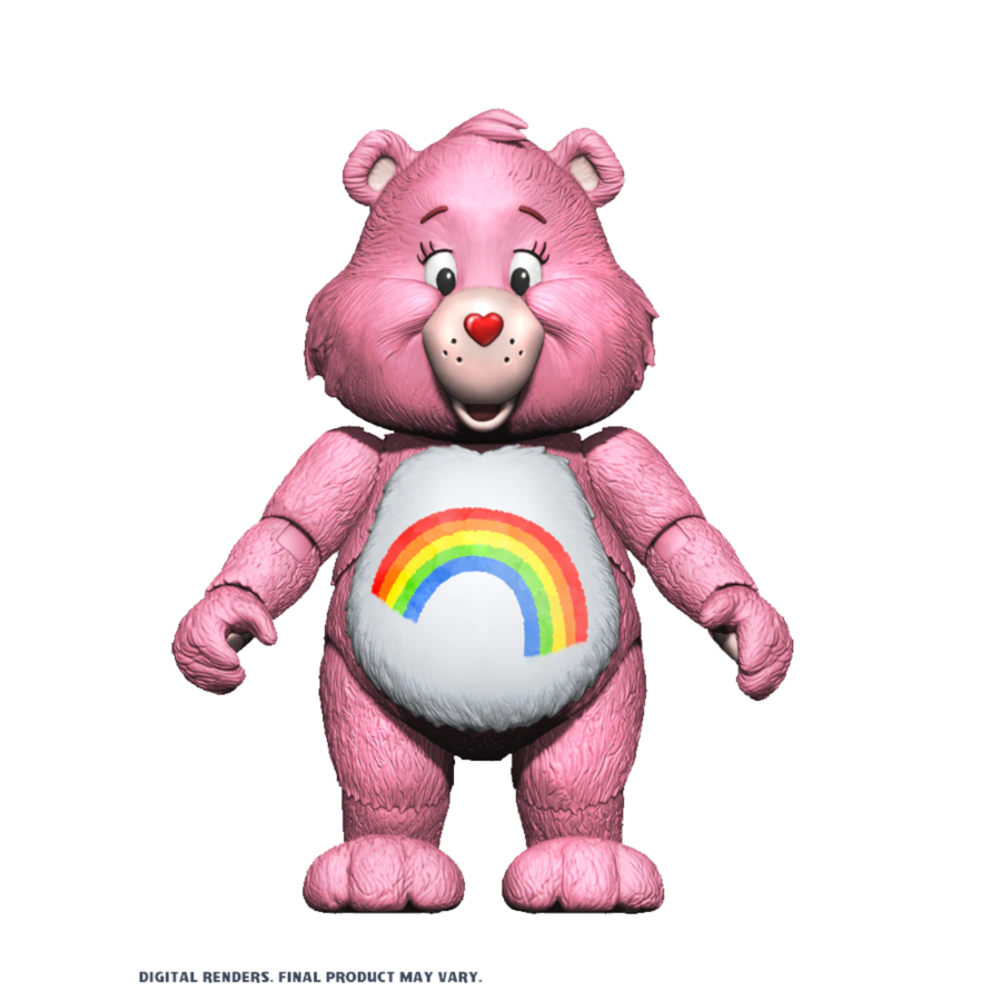 Pop Weasel Image of Care Bears - Cheer Bear 4.5" Action Figure - Premium DNA Toys - Action Figure - Image - Pop Weasel