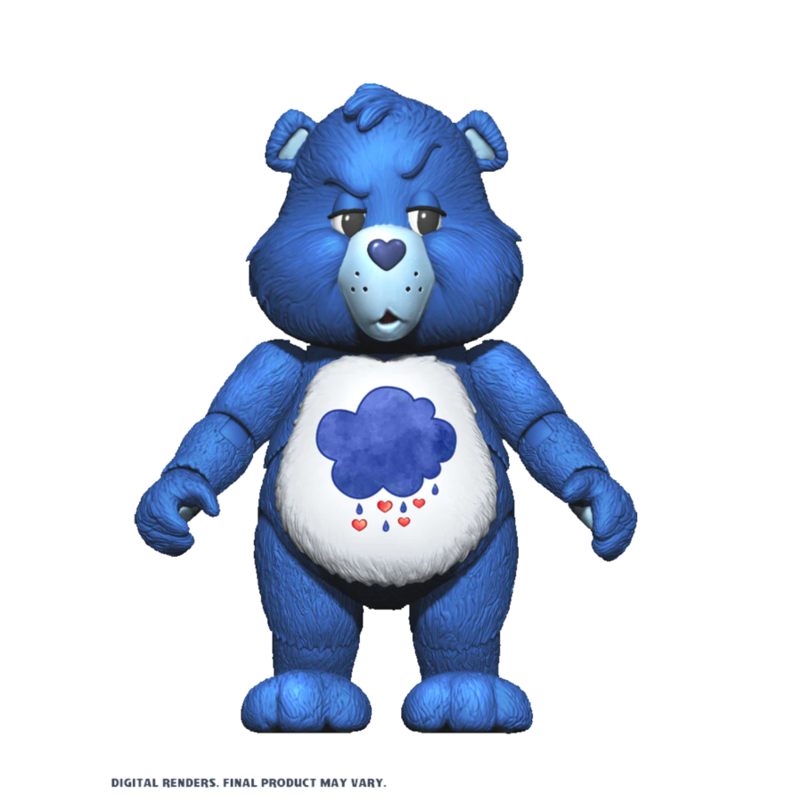 Pop Weasel Image of Care Bears - Grumpy Bear 4.5" Action Figure - Premium DNA Toys - Action Figure - Image - Pop Weasel