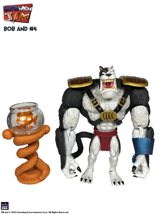 Pop Weasel - Image 2 of Earthworm Jim - Bob the Killer Goldfish & #4 Action Figure - Premium DNA Toys