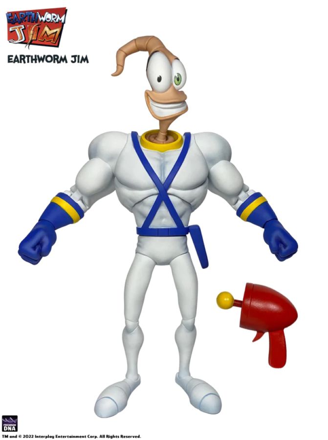 Pop Weasel - Image 2 of Earthworm Jim - Earthworm Jim & Snott Action Figure - Premium DNA Toys - Action Figure - Image - Pop Weasel