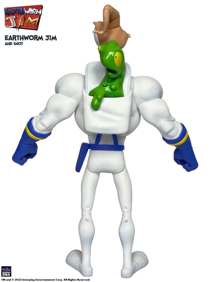 Pop Weasel - Image 3 of Earthworm Jim - Earthworm Jim & Snott Action Figure - Premium DNA Toys