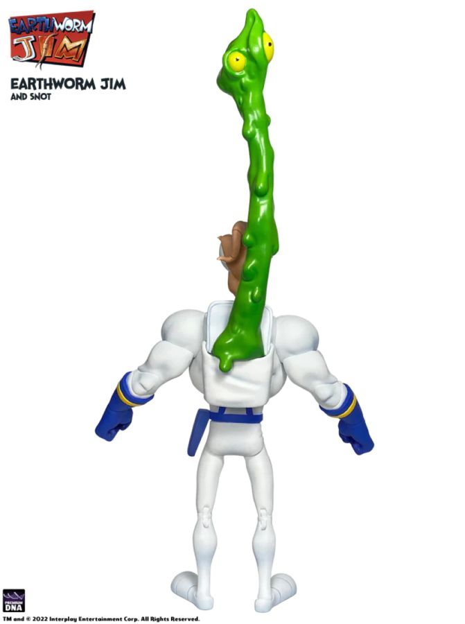 Pop Weasel - Image 4 of Earthworm Jim - Earthworm Jim & Snott Action Figure - Premium DNA Toys - Action Figure - Image - Pop Weasel