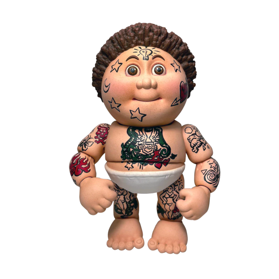 Pop Weasel Image of Garbage Pail Kids - Tattoo Lou Action Figure - Premium DNA Toys - Action Figure - Image - Pop Weasel