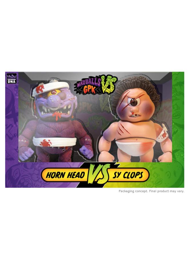 Pop Weasel - Image 6 of Madballs vs GPK - Sy Clops vs Horn Head Action Figure Set - Premium DNA Toys - Action Figure - Image - Pop Weasel