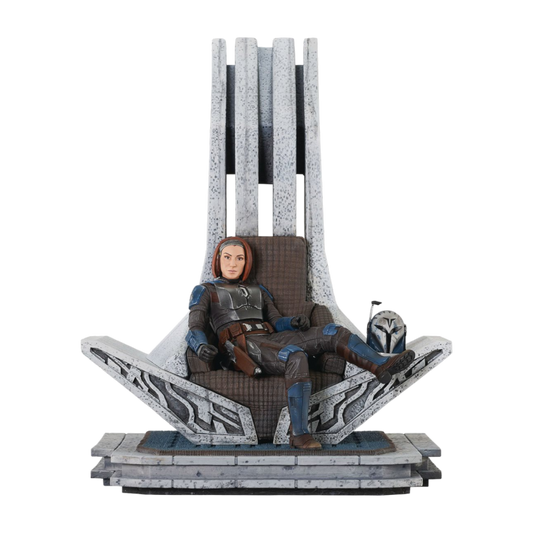 Star Wars: Mandalorian - Bo-Katan on Throne Statue - Diamond Select Toys image