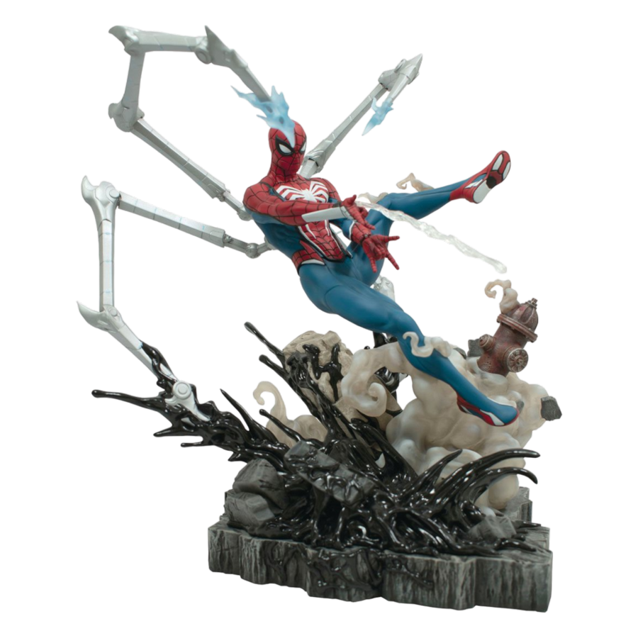 Spider-Man 2 (2023) - Spider-Man 2 Spider-Man Deluxe Gallery Statue - Diamond Select Toys - Statue - Image - Pop Weasel