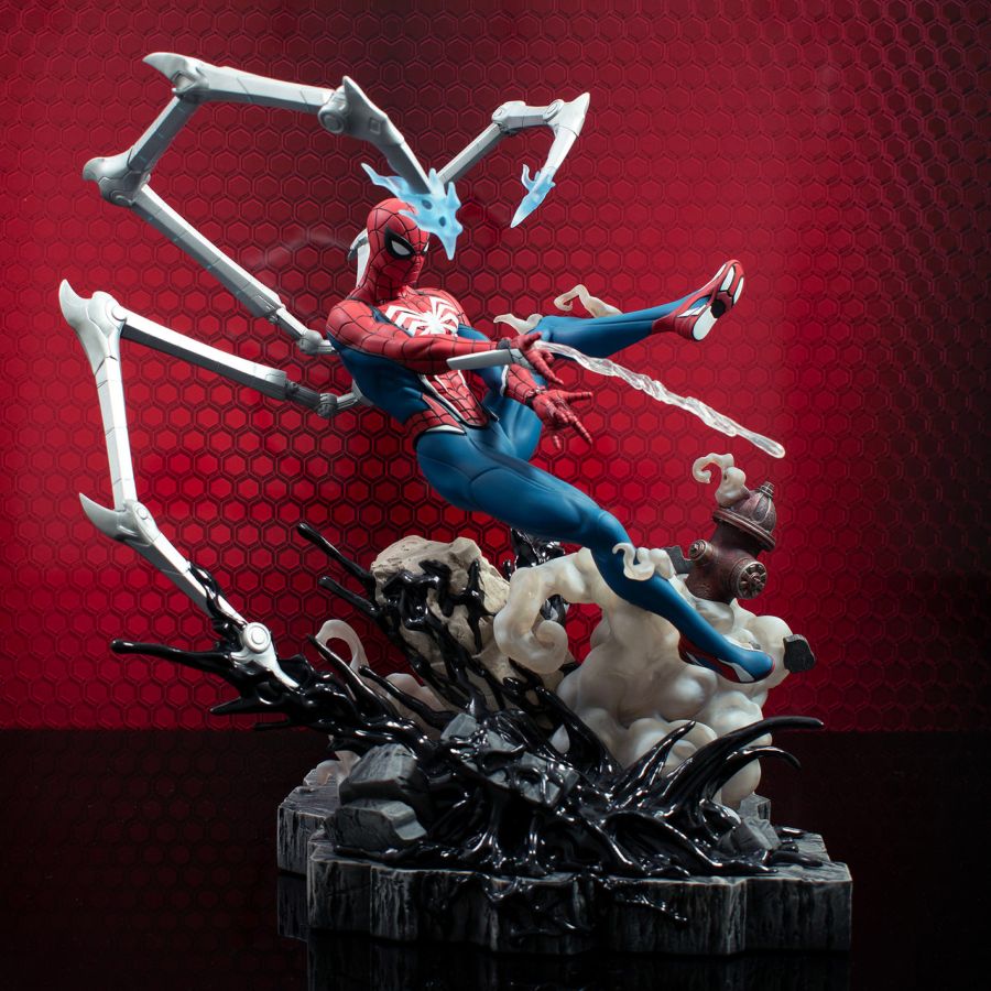 Image Pop Weasel - Image 2 of Spider-Man 2 (2023) - Spider-Man 2 Spider-Man Deluxe Gallery Statue - Diamond Select Toys - Statue - Image - Pop Weasel