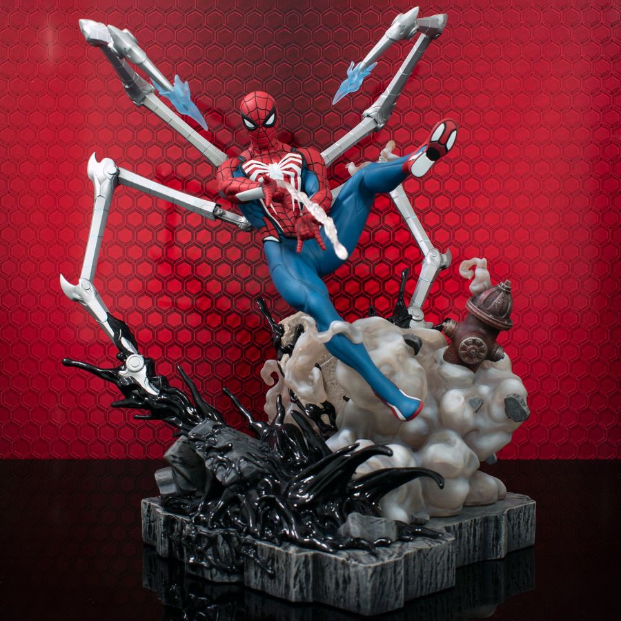 Image Pop Weasel - Image 3 of Spider-Man 2 (2023) - Spider-Man 2 Spider-Man Deluxe Gallery Statue - Diamond Select Toys - Statue - Image - Pop Weasel