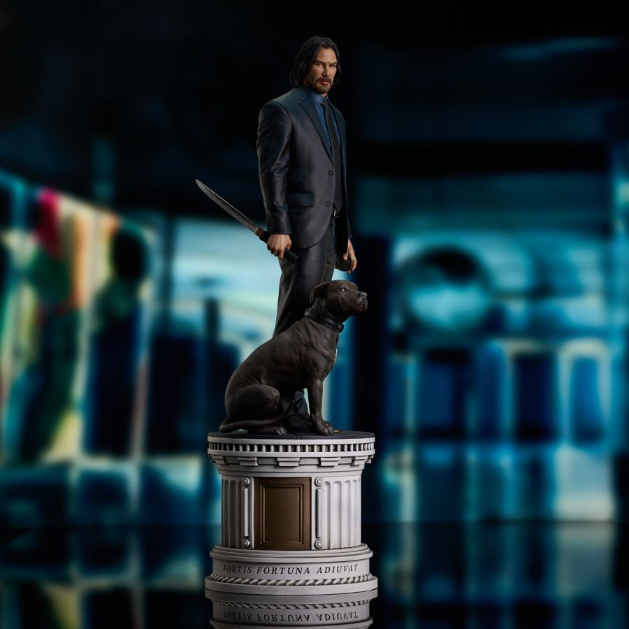 Image Pop Weasel - Image 2 of John Wick 3 - John Wick with Dog Milestones Statue - Diamond Select Toys - Statue - Image - Pop Weasel