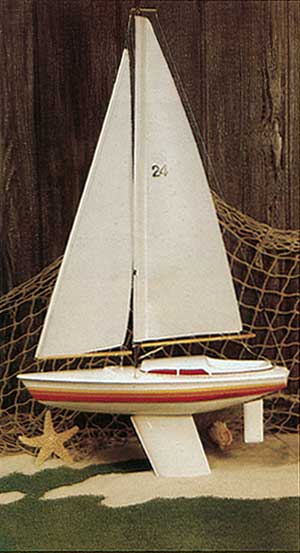 xx24&quot; Huson Wood Sailboat