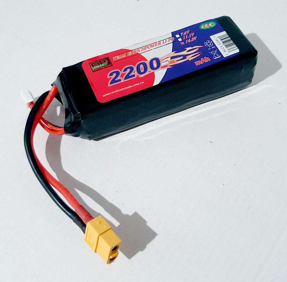 xxLi-Po 14.8v 2200mAh 40C XT60 - Model - Image - Pop Weasel