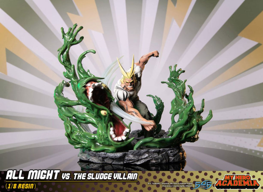 Image Pop Weasel - Image 2 of My Hero Academia - All Might Vs The Sludge Villian Statue - First 4 Figures - Statue - Image - Pop Weasel