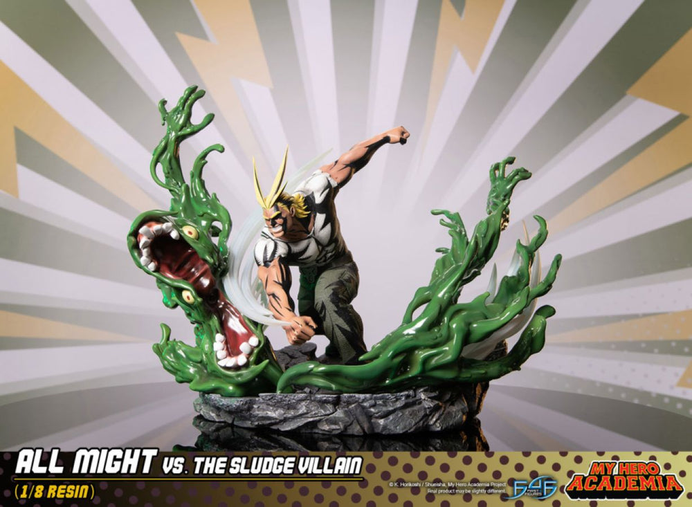 Image Pop Weasel - Image 3 of My Hero Academia - All Might Vs The Sludge Villian Statue - First 4 Figures - Statue - Image - Pop Weasel