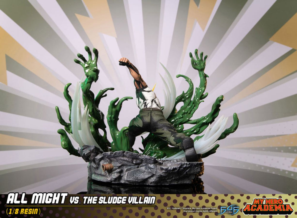 Image Pop Weasel - Image 6 of My Hero Academia - All Might Vs The Sludge Villian Statue - First 4 Figures - Statue - Image - Pop Weasel