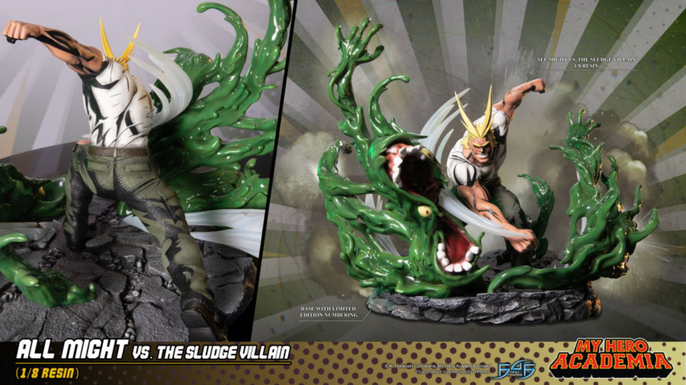 Image Pop Weasel - Image 16 of My Hero Academia - All Might Vs The Sludge Villian Statue - First 4 Figures - Statue - Image - Pop Weasel