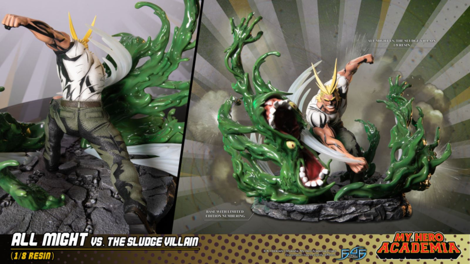 Image Pop Weasel - Image 16 of My Hero Academia - All Might Vs The Sludge Villian Statue - First 4 Figures