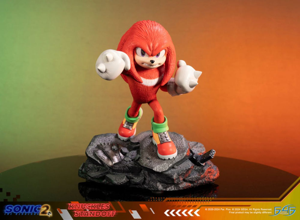 Image Pop Weasel - Image 9 of Sonic The Hedgehog 2 - Knuckles Standoff Statue - First 4 Figures - Statue - Image - Pop Weasel