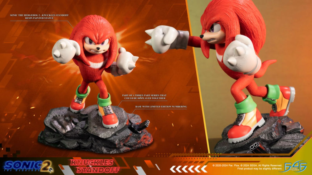 Image Pop Weasel - Image 24 of Sonic The Hedgehog 2 - Knuckles Standoff Statue - First 4 Figures - Statue - Image - Pop Weasel