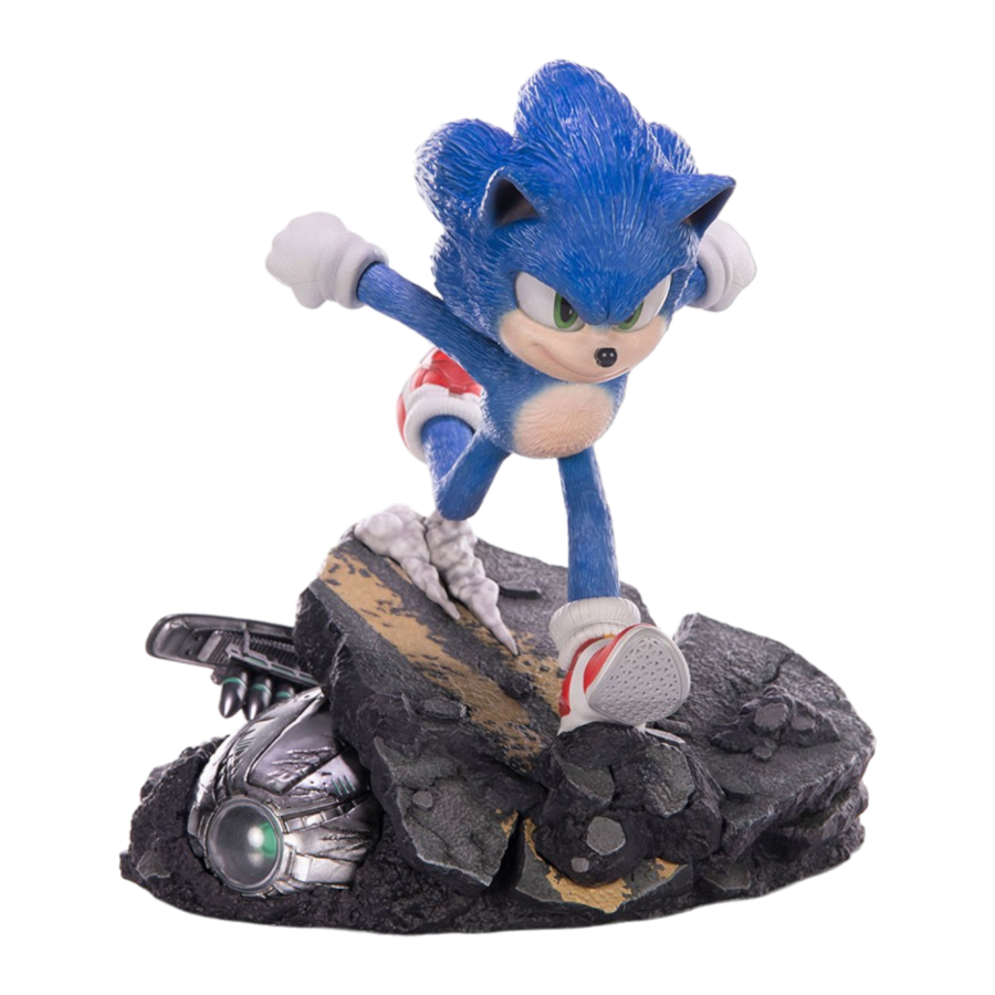 Sonic The Hedgehog 2 - Sonic Standoff Statue - First 4 Figures image - Statue - Image - Pop Weasel