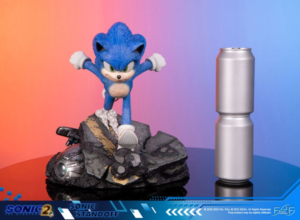 Image Pop Weasel - Image 10 of Sonic The Hedgehog 2 - Sonic Standoff Statue - First 4 Figures - Statue - Image - Pop Weasel