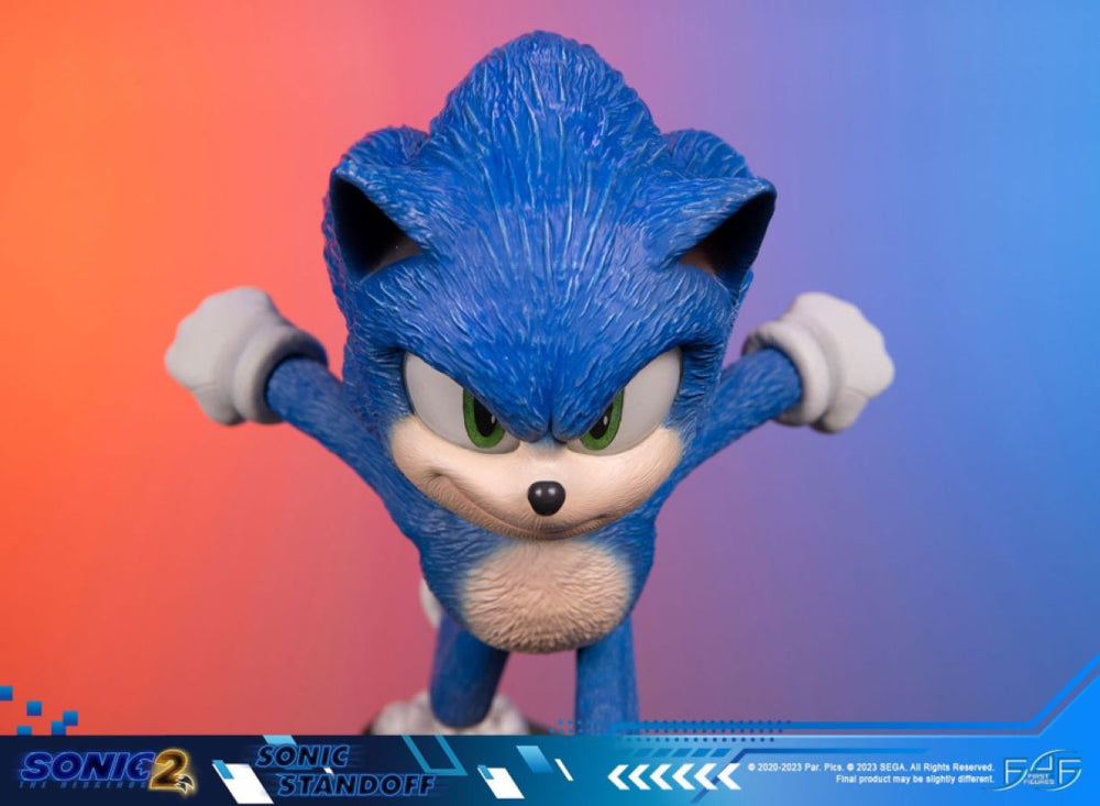 Image Pop Weasel - Image 11 of Sonic The Hedgehog 2 - Sonic Standoff Statue - First 4 Figures - Statue - Image - Pop Weasel