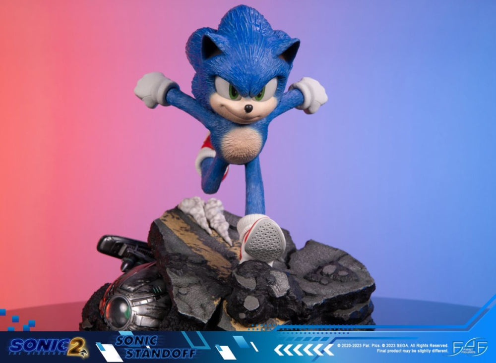 Image Pop Weasel - Image 12 of Sonic The Hedgehog 2 - Sonic Standoff Statue - First 4 Figures - Statue - Image - Pop Weasel