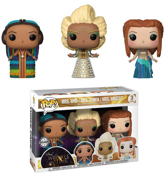 Pop Weasel Image of A Wrinkle in Time - Mrs Who, Mrs Which & Mrs Whatsit US Exclusive Pop! Vinyl 3-pack - Funko