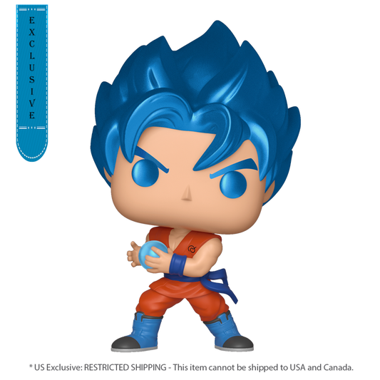 Pop Weasel Image of Dragon Ball Z - SSGSS Goku with Kamehameha Metallic US Exclusive Pop! Vinyl - Funko