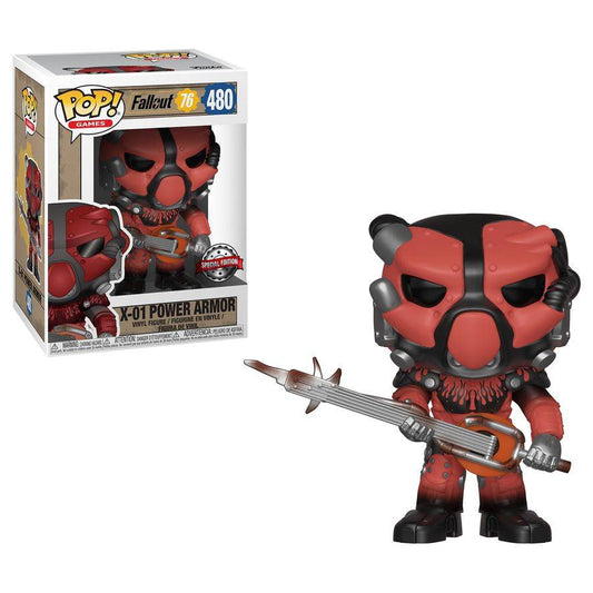 Pop Weasel Image of Fallout 76 - X-01 Power Armor (Red) US Exclusive Pop! Vinyl - Funko