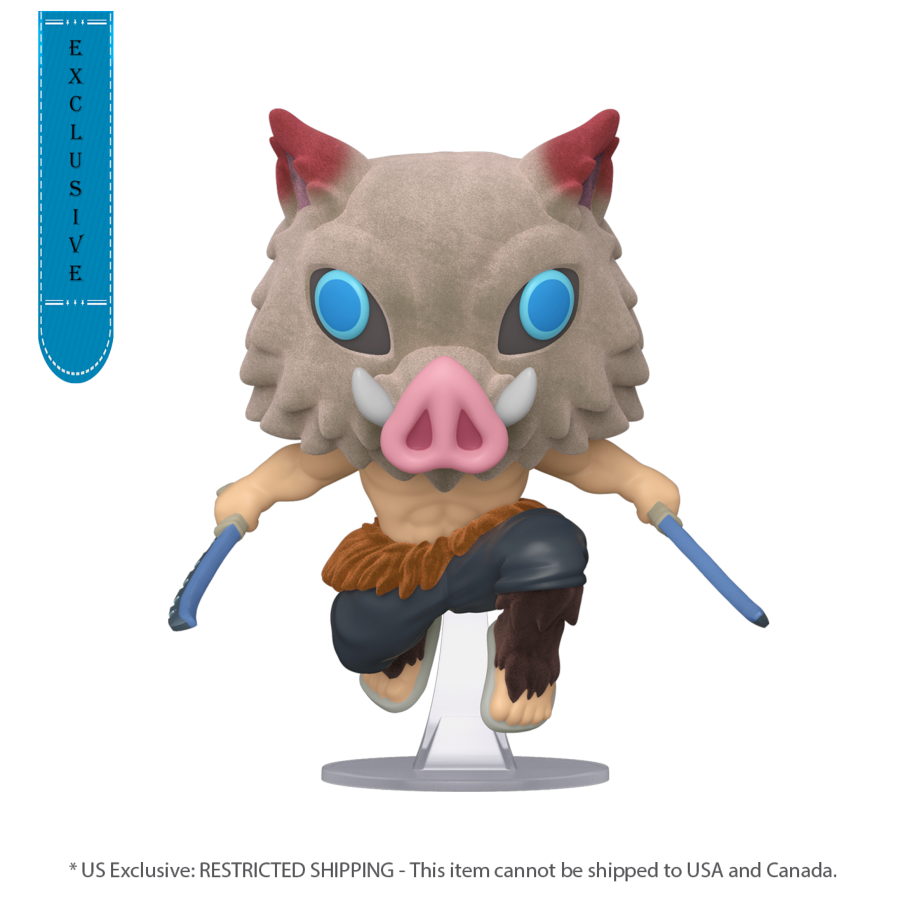 Pop Weasel Image of Demon Slayer - Inosuke US Exclusive Flocked (with chase) Pop! Vinyl [RS] - Funko - Pop Vinyl - Image - Pop Weasel