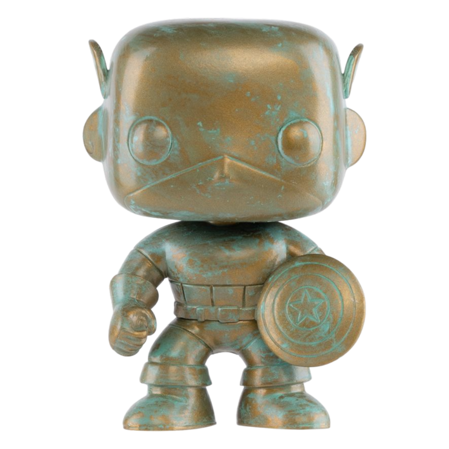 Pop Weasel Image of Marvel Comics 80th Anniversary - Captain America Patina US Exclusive Pop! Vinyl - Funko - Pop Vinyl - Image - Pop Weasel