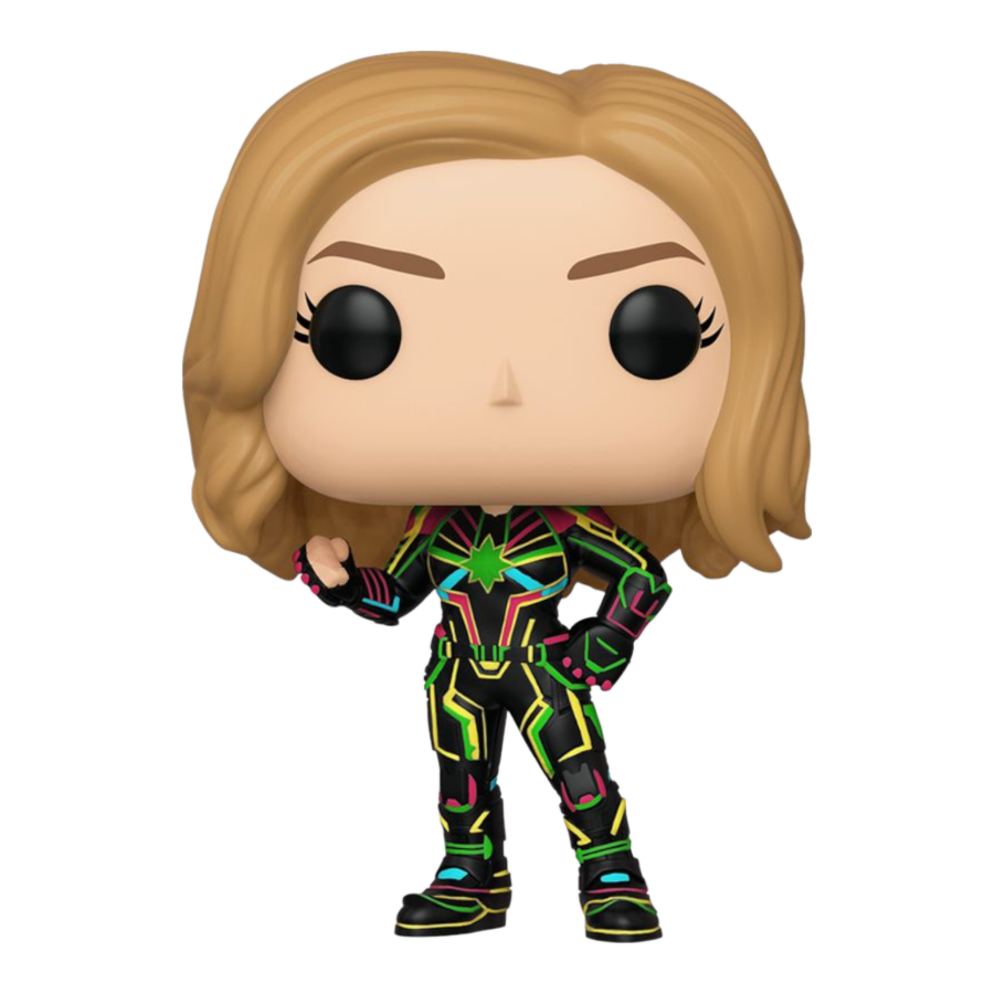 Pop Weasel Image of Captain Marvel (2019) - Captain Marvel Neon Suit Pop! Vinyl - Funko - Pop Vinyl - Image - Pop Weasel