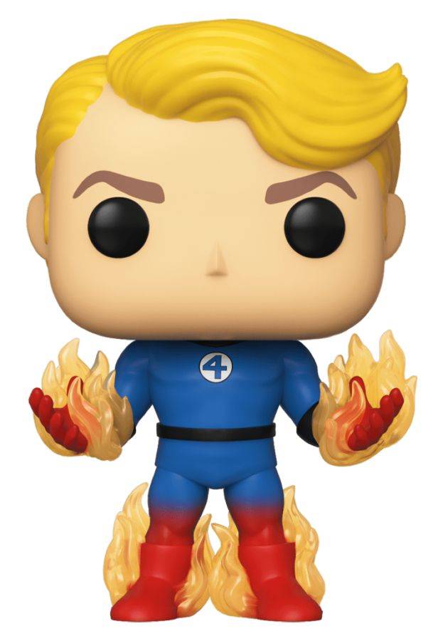 Pop Weasel Image of Fantastic Four (comics) - Human Torch with Flames US Exclusive Pop! Vinyl - Funko - Pop Vinyl - Image - Pop Weasel