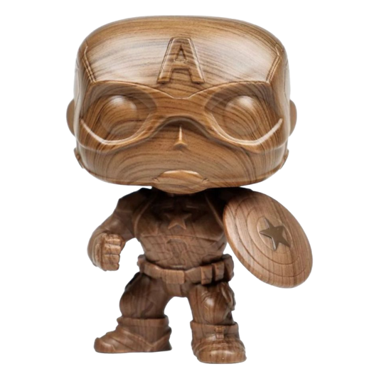 Pop Weasel Image of Marvel Comics - Captain America Wood Deco US Exclusive Pop! Vinyl - Funko