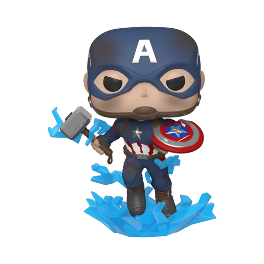 Pop Weasel Image of Avengers 4: Endgame - Captain America with Mjolnir Pop! Vinyl - Funko