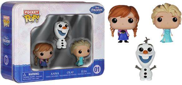 Pop Weasel Image of Frozen - Elsa, Anna & Olaf Pocket Pop! 3-Pack Tin - Funko - Pop Vinyl - Image - Pop Weasel