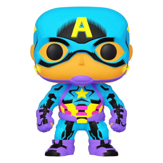 Pop Weasel Image of Marvel Comics - Captain America Black Light US Exclusive Pop! Vinyl [RS] - Funko